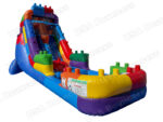 18 FT Light-Commercial Brick Blaster Water Slide - Image 2