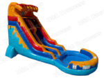 18 FT Light-Commercial Waves of Fun Water Slide