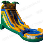 18 FT Light-Commercial Palm Paradise Water Slide