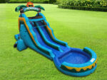 16 FT Dual Lane Back Loader Water Slide (15 oz vinyl) - Image 2