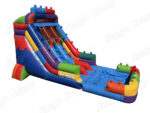 17 FT Dual Lane Brick Blaster Wet and Dry Water Slide (15 oz Vinyl) - Image 3