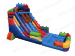 17 FT Dual Lane Brick Blaster Wet and Dry Water Slide - Image 4