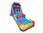 17 FT Dual Lane Brick Blaster Wet and Dry Water Slide - Image 3