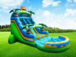 18.5 FT Dual Lane Paradise Splash Wet and Dry Water Slide - Image 4